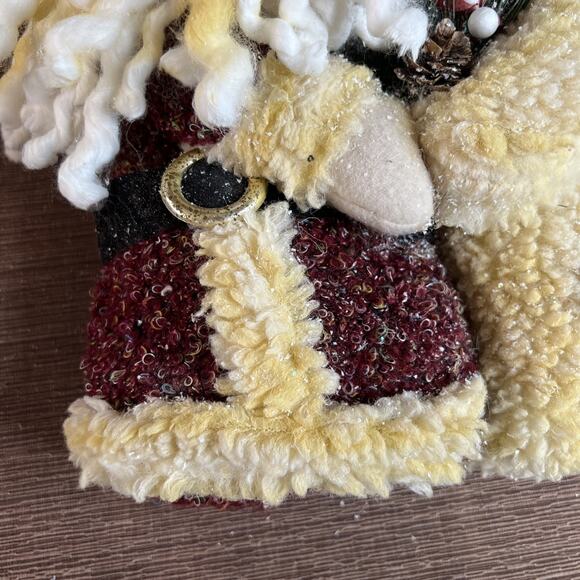 Christmas “Warm Welcome” Door Hanger – Santa & Snowman Holding Hands, Holiday - Picture 5 of 10